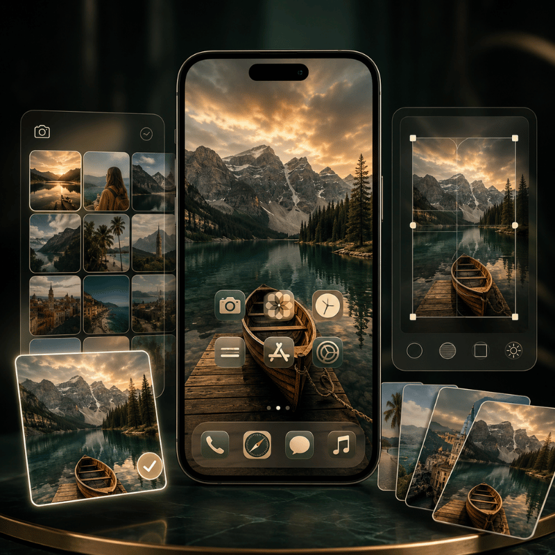 Using Your Own Photos as iPhone Background