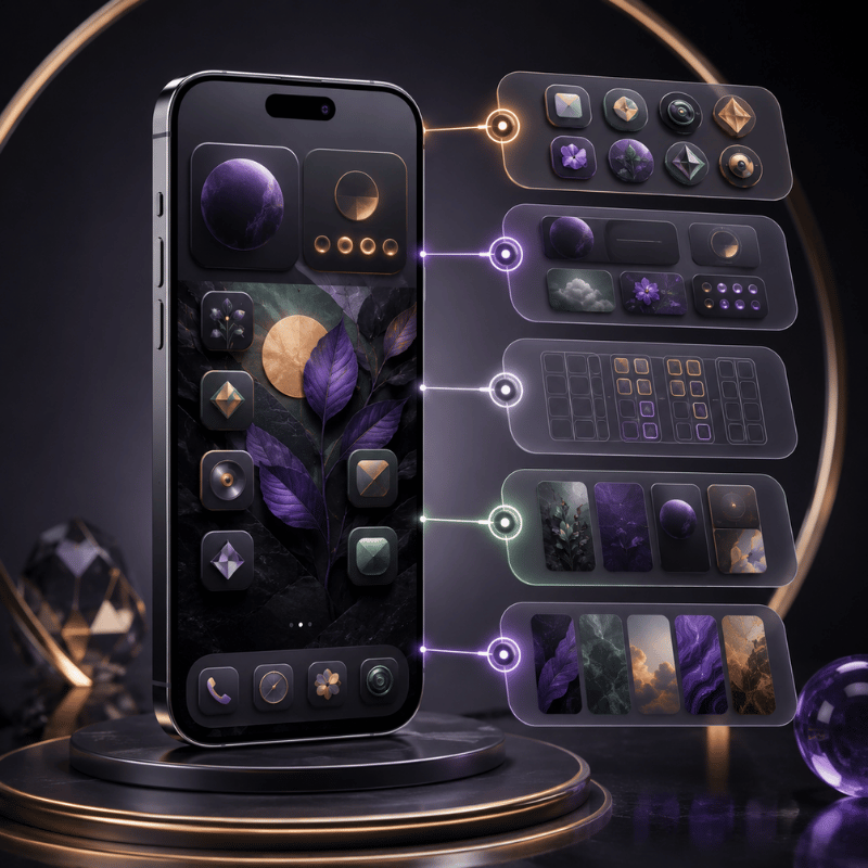 The 5 Layers of iPhone Home screen Customization