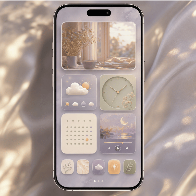 Which Widget Types Look Cutest? (Photo, Weather, Clock, Calendar, Music)
