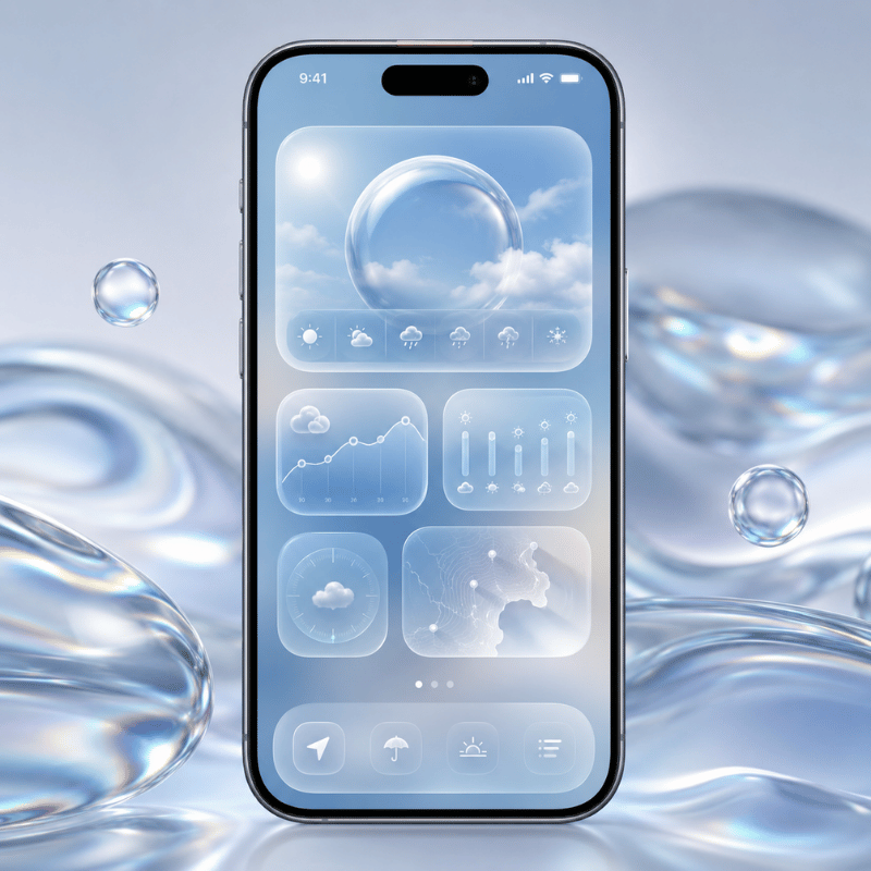 What iOS 26's Liquid Glass Means for Your Weather Widget