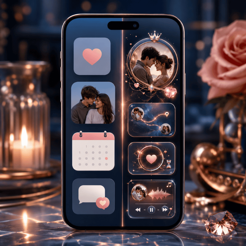 Free vs Paid Couple Widget Apps