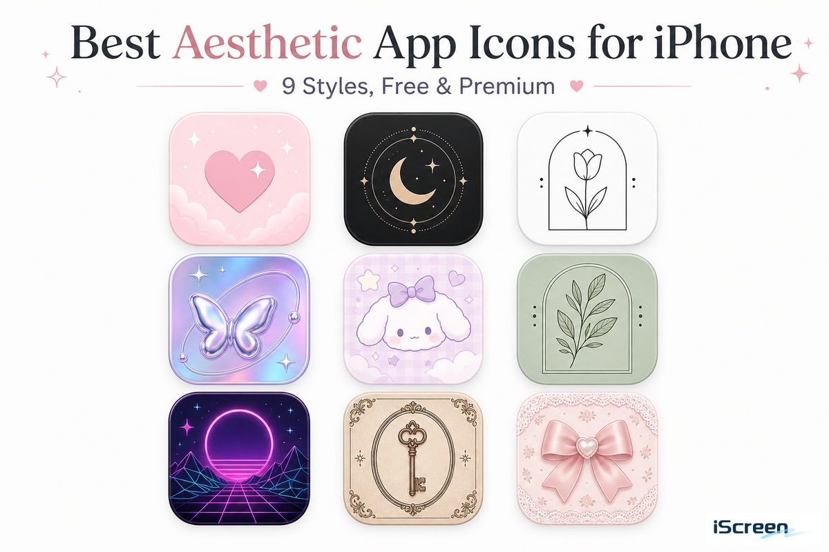 Aesthetic App Icons for iPhone: Free & Premium Packs (2026)