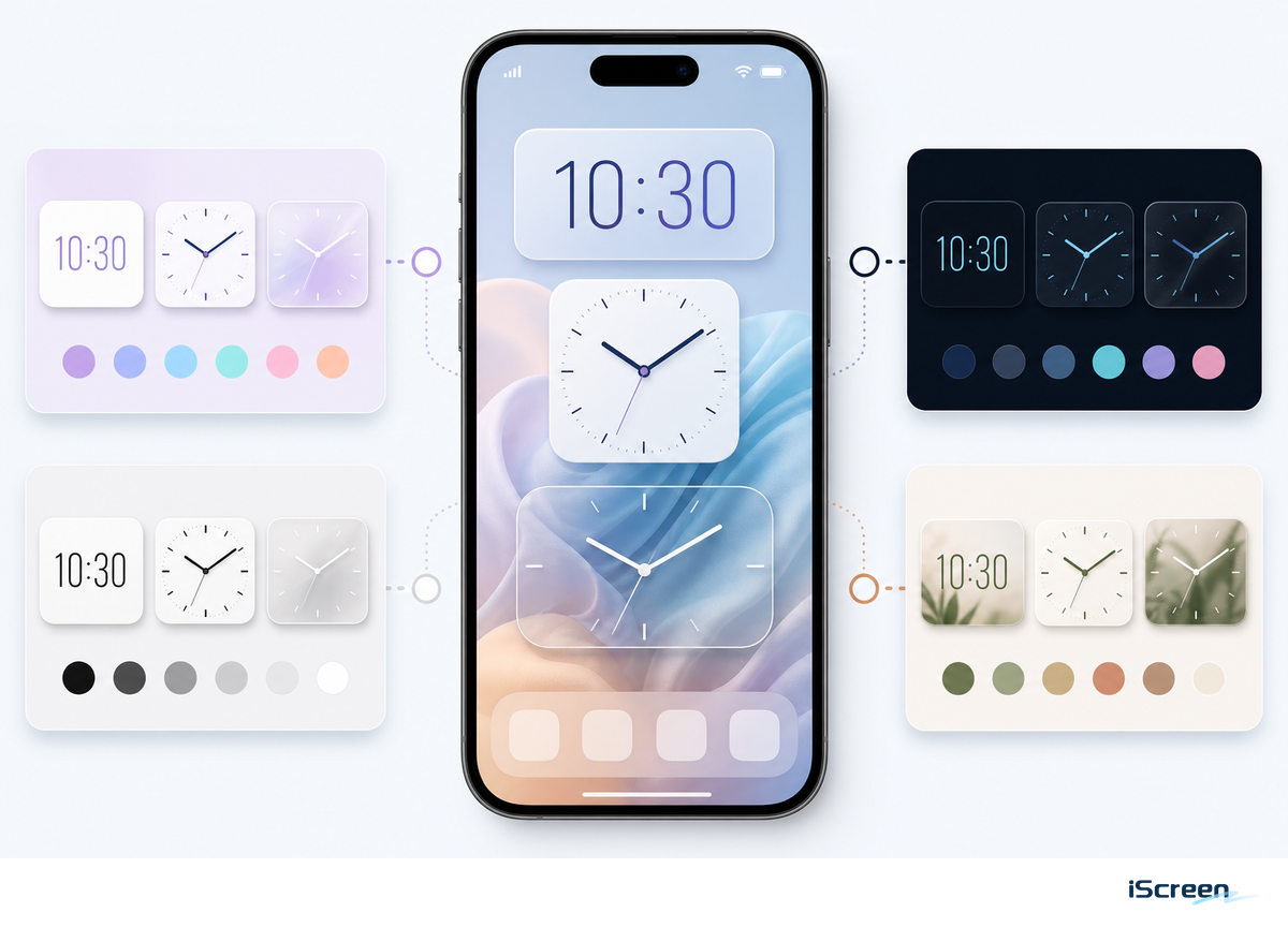 Aesthetic Clock Widgets for iPhone: Best Designs & How to Set Up