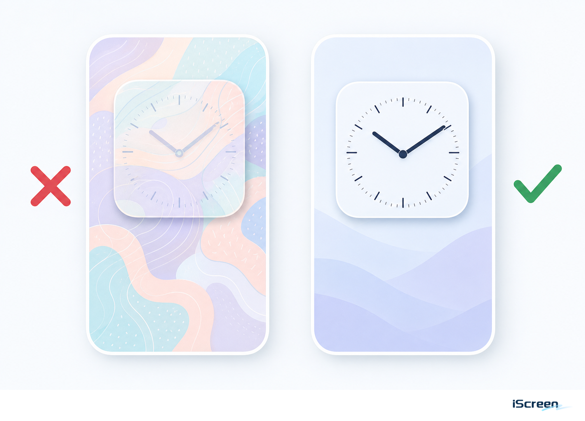 What Makes a Clock Widget Aesthetic and Easy to Read? — iScreen