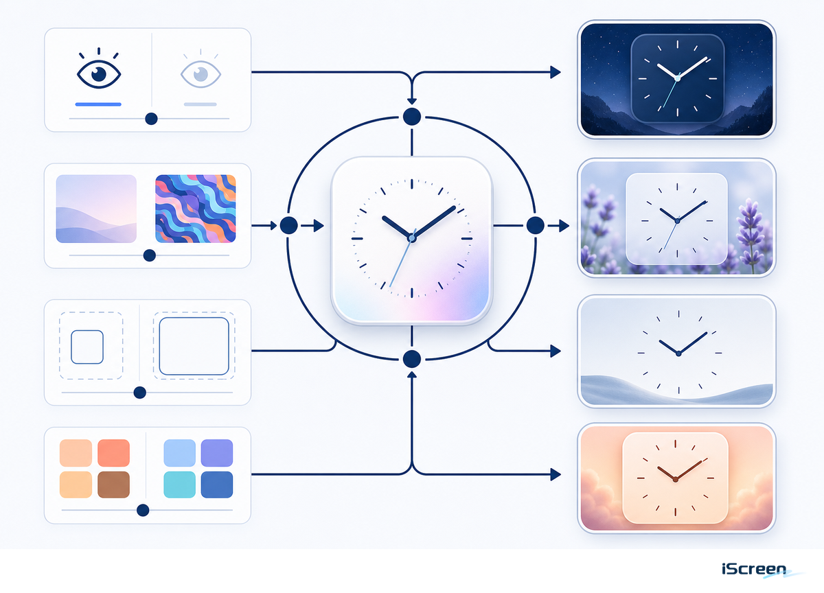 The 4-Input Clock Style Fit Matrix — iScreen