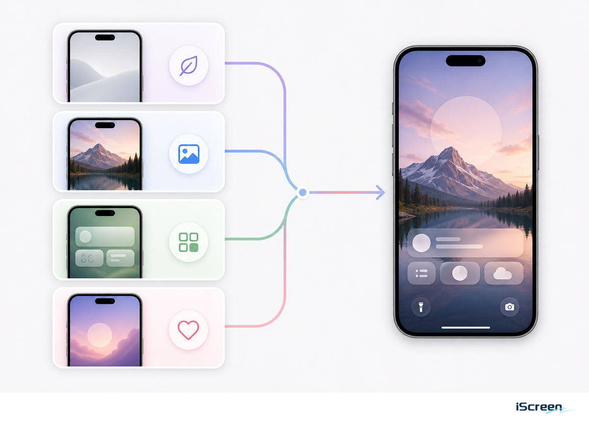 Choose a Lock Screen Style Before Choosing Widgets — iScreen