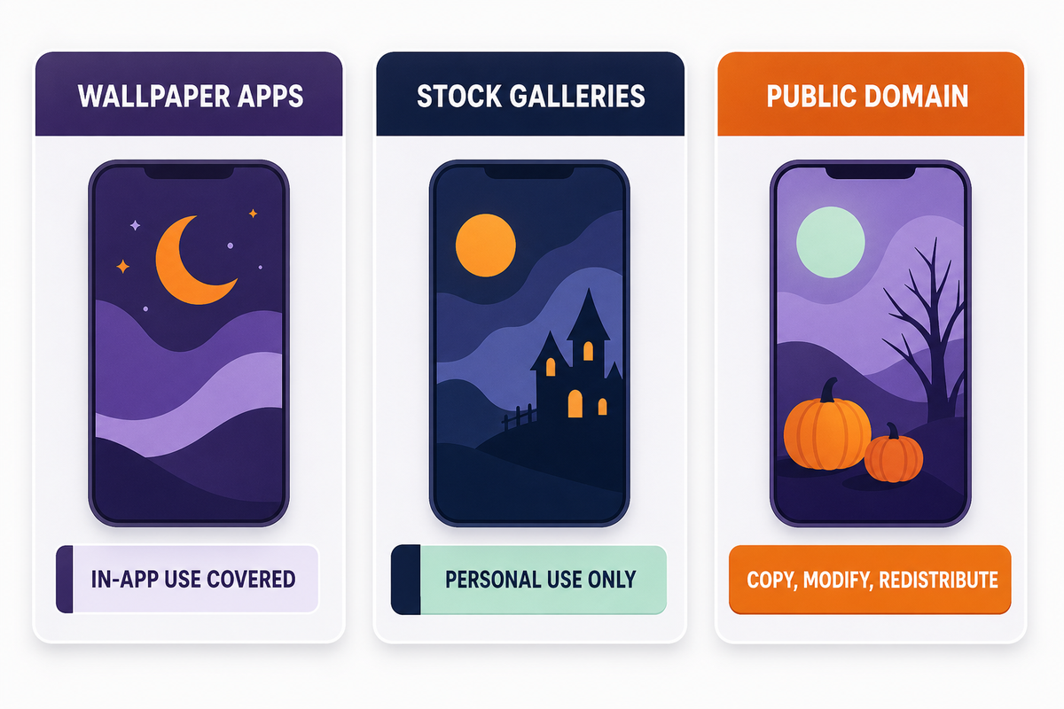 Free Halloween Backgrounds: Sources and What the License Lets You Do — iScreen