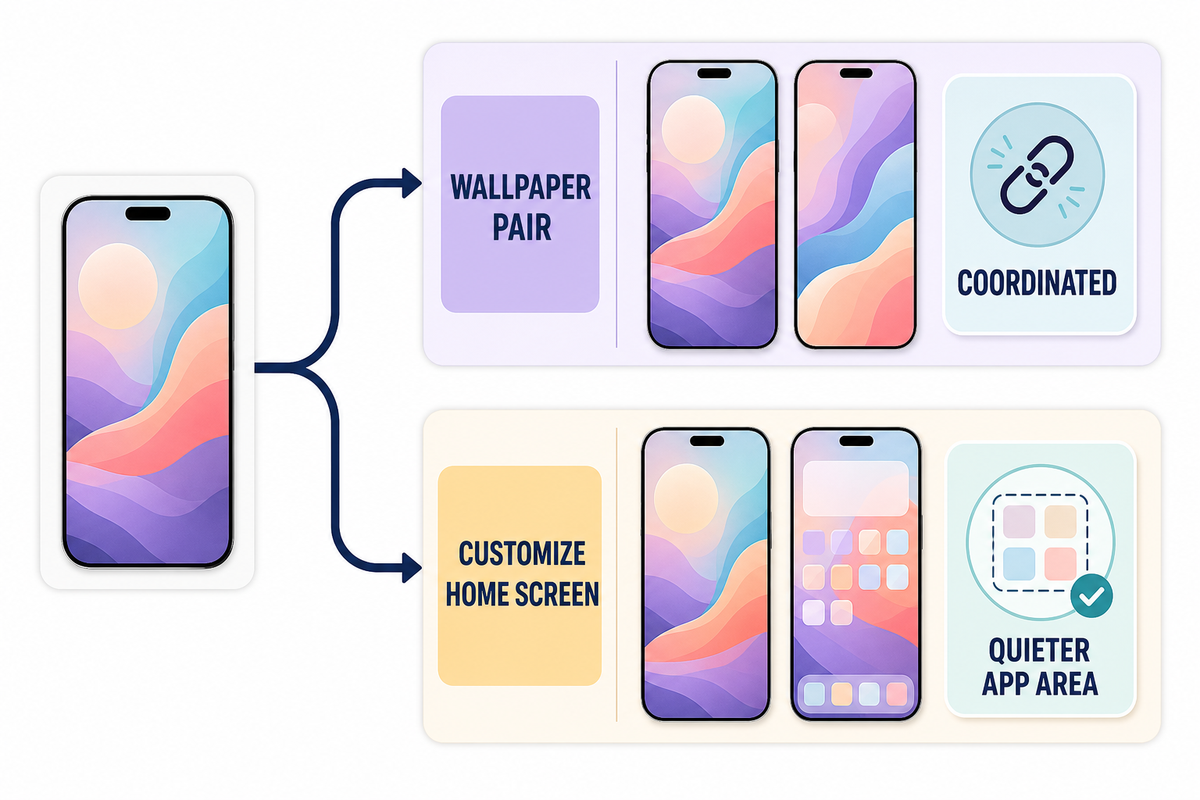 Set the Same Wallpaper or Use a Separate Home Screen