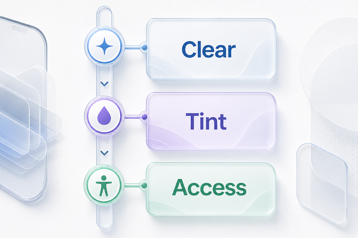 Use the Clear–Tint–Access Ladder — iScreen