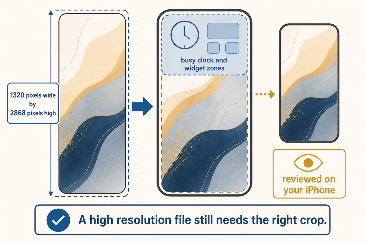 Pick the right file and check the crop — iScreen