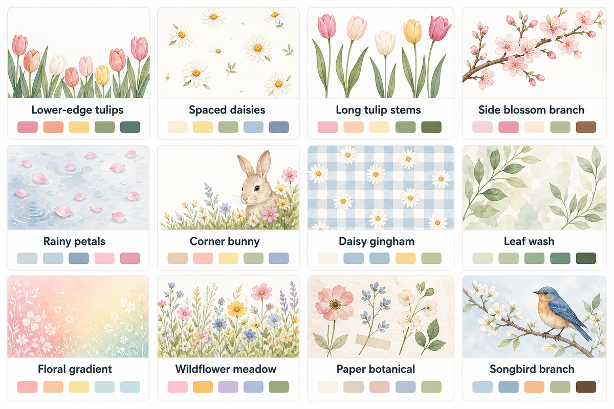 Spring Backgrounds at a Glance — iScreen