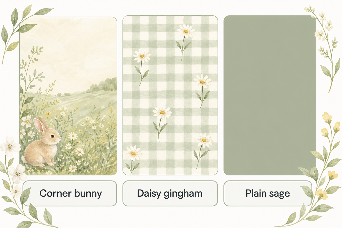 Cute Spring Illustrations and Easter Details — iScreen