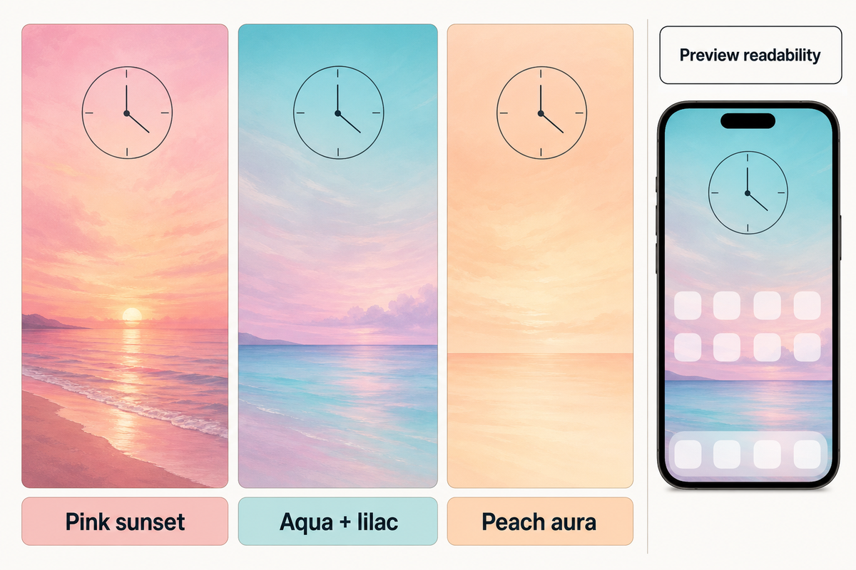 Pink Sunsets, Pastels and Minimal Summer Colors — iScreen