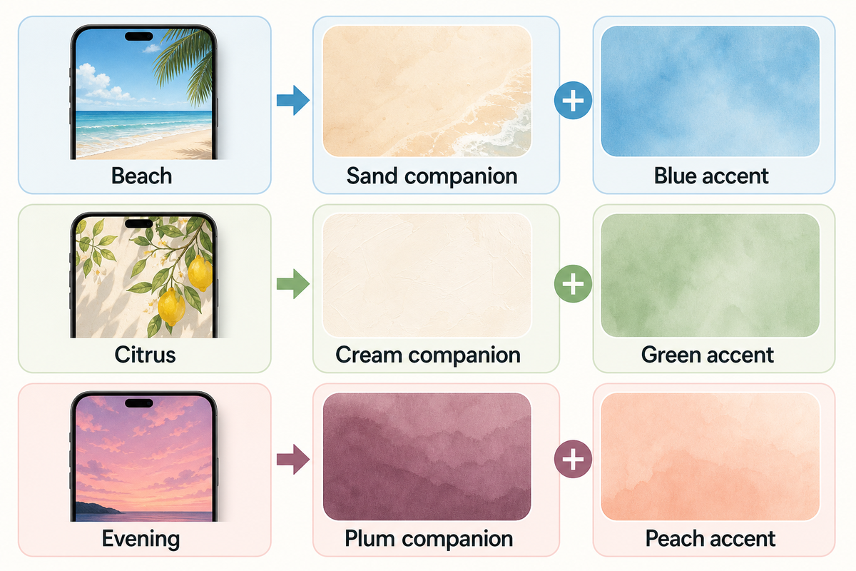 One Accent, Two Moods: Match Your Home Screen — iScreen