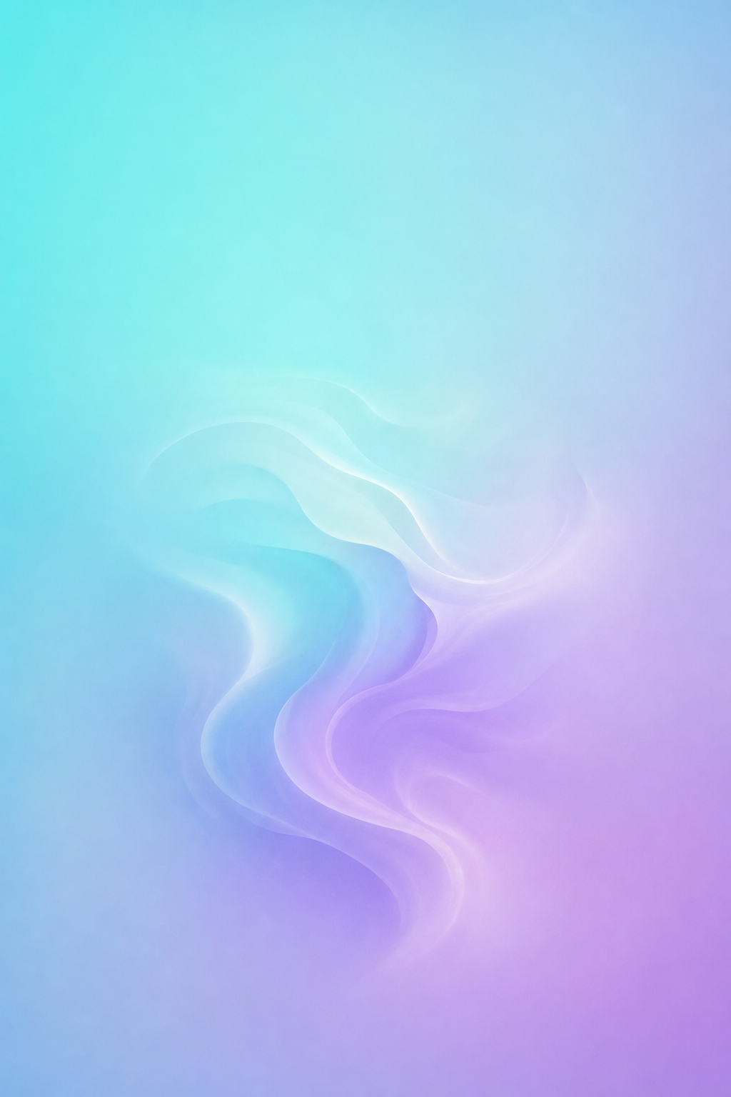 Soft aqua and lilac gradient