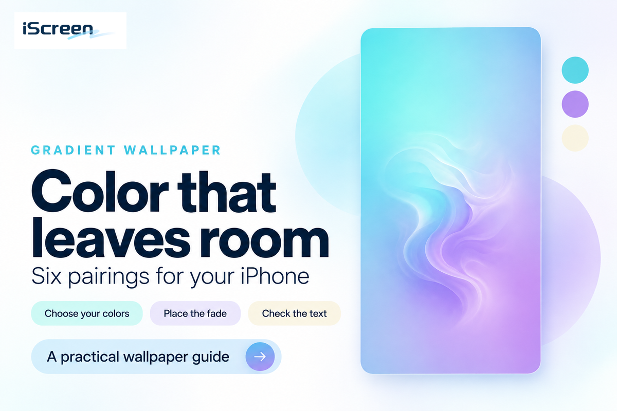Gradient Wallpaper iPhone: 6 Color Pairings