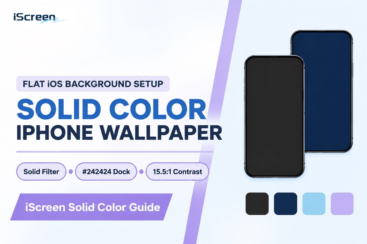 Solid Color iPhone Wallpaper: Hex Codes & iOS Setup Guide